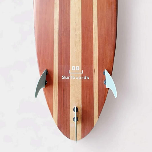 5 Foot 11 'Sea Goddess' Thruster Hollow Wooden Surfboard
